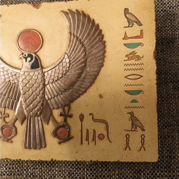 Egyptian Art Wall Plaque Horus Falcon. - Picture 4 of 6